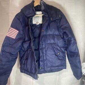 Denim & Supply Ralph Lauren Navy down Puffer Jacket
